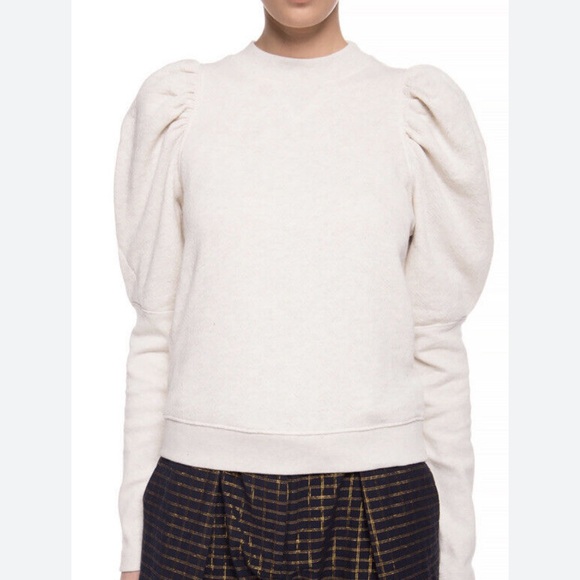 Tops - Ulla Johnson Cream Puff Slv Sweatshirt, L